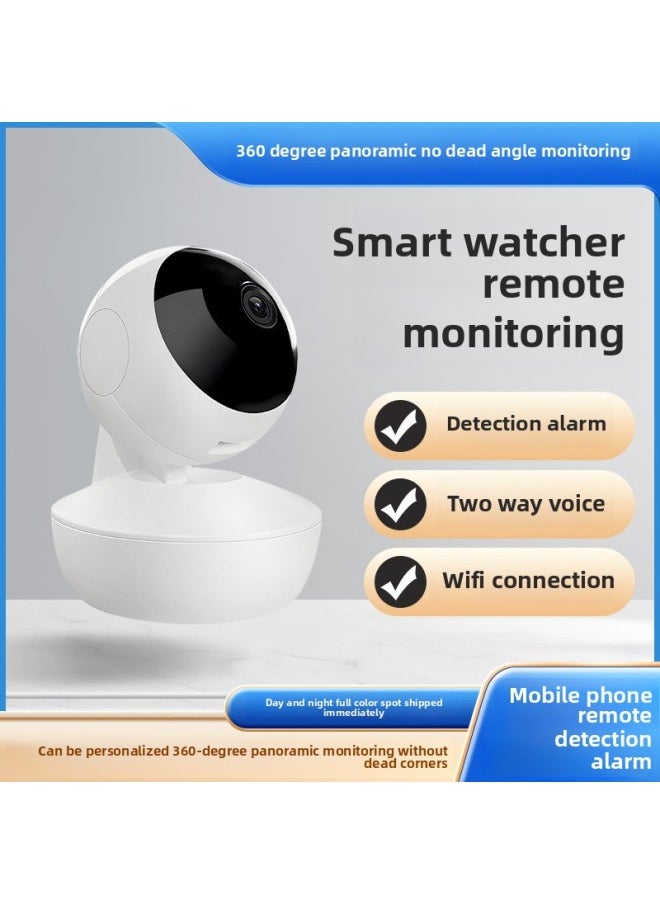 Generic V380-9 Camera Home Wireless Shaking Head Machine Puppy Camera WiFi Surveillance Camera 360 Surveillance-Body Color:Q6X+128G  - Image 2