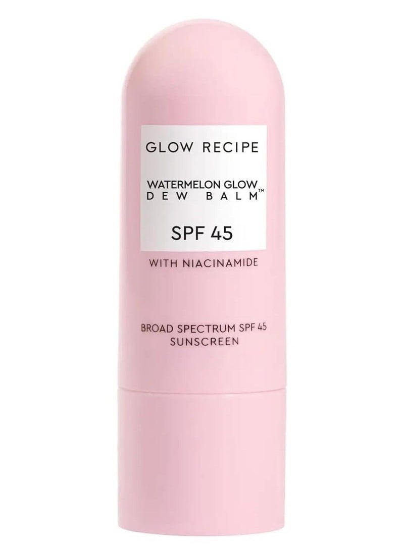 GLOW RECIPE - Watermelon Glow Niacinamide Dew Balm Sunscreen Stick SPF 45 - 16.5g - Image 1