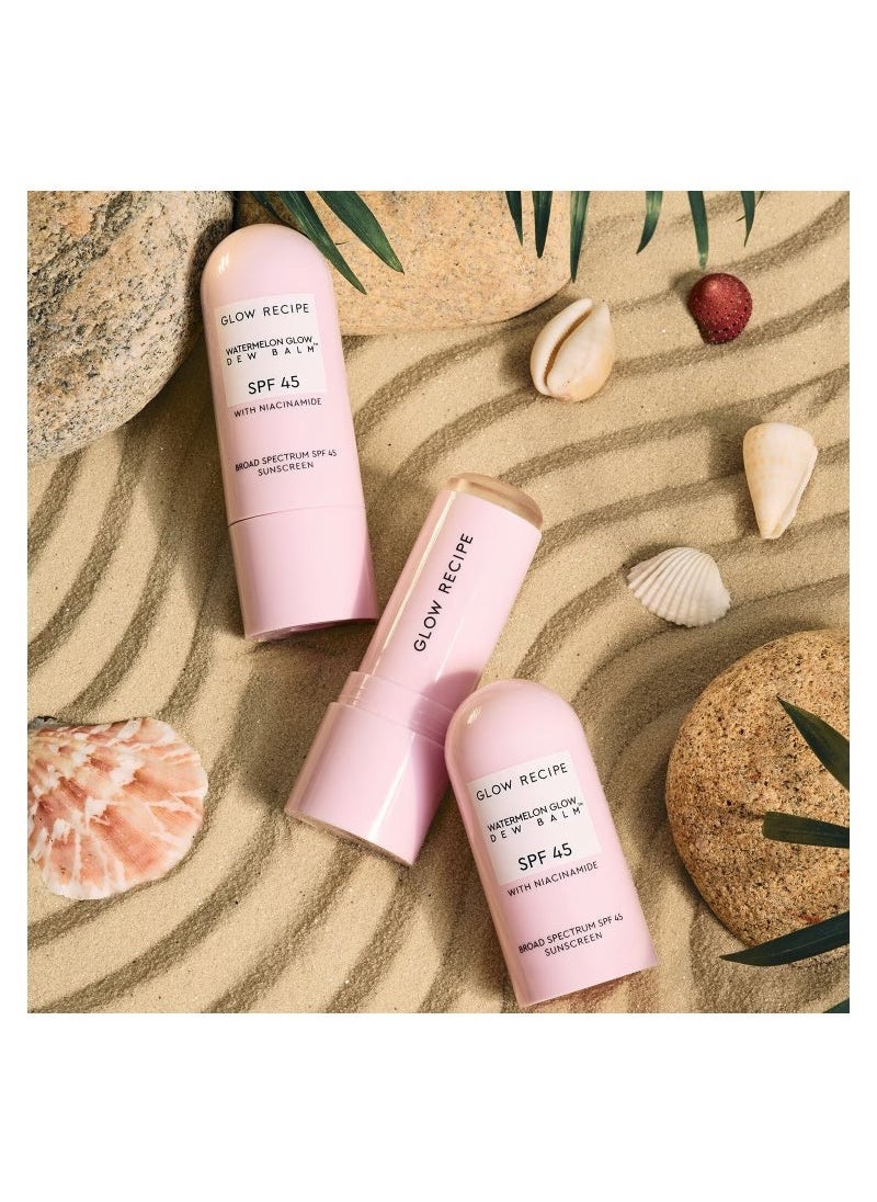 GLOW RECIPE - Watermelon Glow Niacinamide Dew Balm Sunscreen Stick SPF 45 - 16.5g - Image 1
