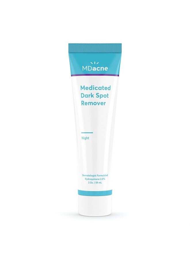 MDacne مزيل البقع الداكنة للوجه والجسم، 2 أونصة - يحسن من إشراقة البشرة وملمسها ولونها - خالي من الزيوت للبشرة الحساسة والمعرضة لحب الشباب - AHA و BHA تعزز من إشراقة البشرة - تم صياغته بواسطة أطباء الجلدية - Image 1