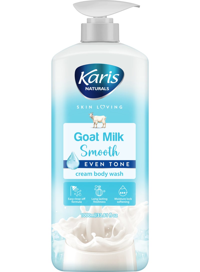 KARIS Goat Milk Smooth Even Tone Cream Body Wash - Image 1