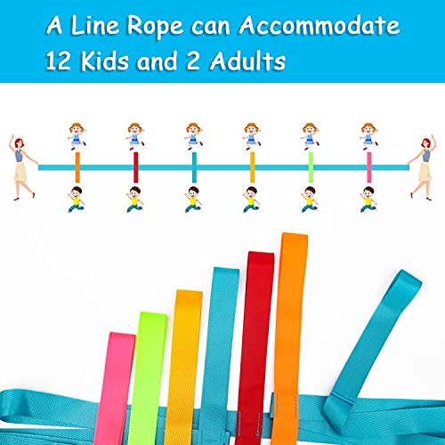 Winspeed Preschool Walking Rope for Daycare, Walking Rope for Student Safety Line Rope for Walking, Colorful Hands Walking Rope With Handles - Image 4
