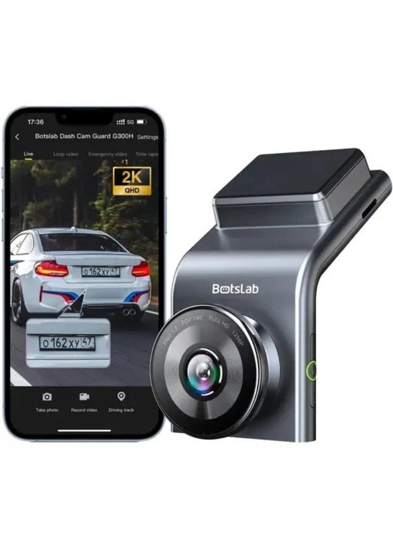 Botslab 2.5K Front Dash Cam, 170° Wide Angle Car Camera Front, Color Night Vision, Built in WiFi GPS, 24/7 Parking Mode, WDR, Emergency and Loop Recording - Image 1