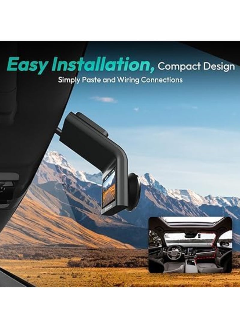 Botslab 2.5K Front Dash Cam, 170° Wide Angle Car Camera Front, Color Night Vision, Built in WiFi GPS, 24/7 Parking Mode, WDR, Emergency and Loop Recording - Image 5