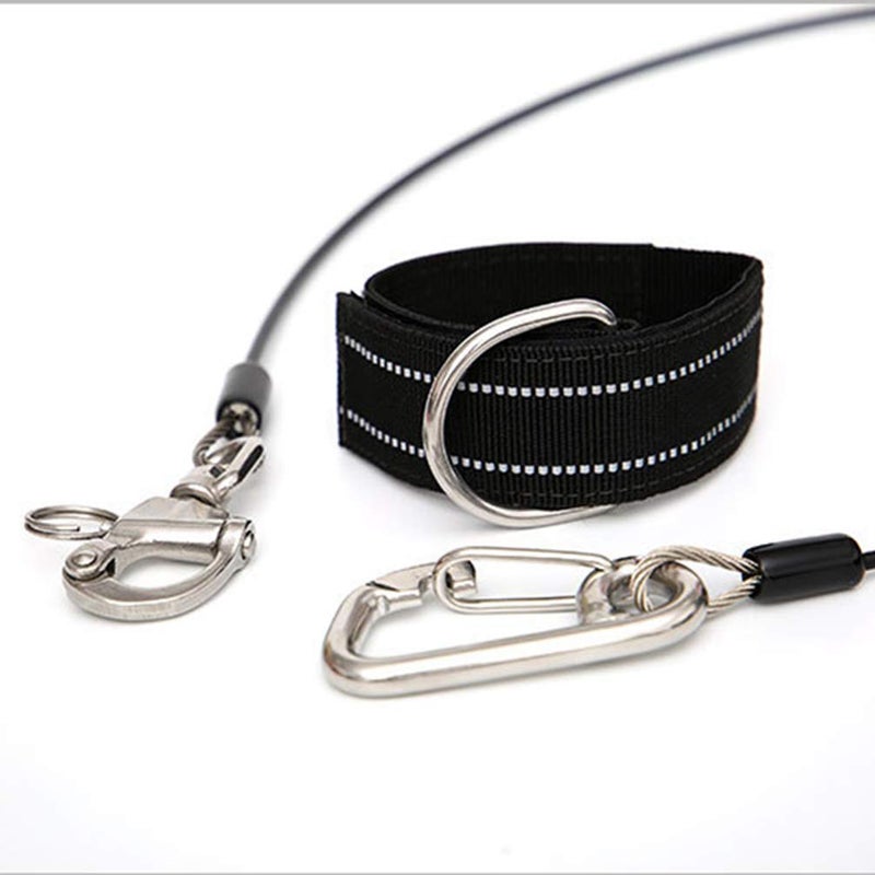 Luwint Stainless Steel 316 Pro Freediving Lanyard Leash with Scuba Dive Wristband Strap, 3.6ft - Image 5