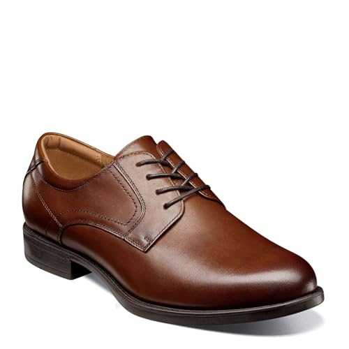 Florsheim Men's Medfield Plain Toe Oxford Dress Shoe, Cognac, 12 - Image 1