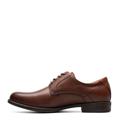 Florsheim Men's Medfield Plain Toe Oxford Dress Shoe, Cognac, 12 - Image 4