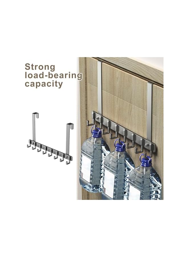 S-TOP Over Door Hook Rack Coat Rack with 9 Hooks, Door Hanger Organizer - Image 3