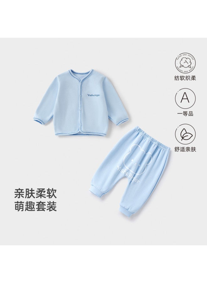 YISHUANGER Baby Clothes For Spring And Autumn, Casual Toddler Sets For Small And Medium-sized Children, Boys' Long-sleeved Pants With Cover, Baby Autumn Clothing And Autumn Wear - Image 2
