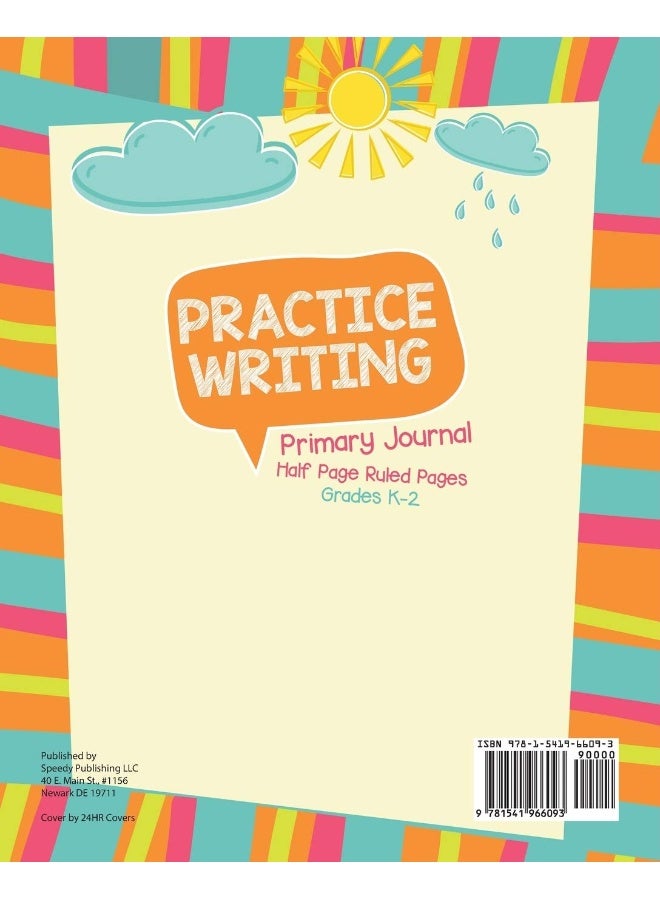 Practice Writing Primary Journal Half Page Ruled Pages Grades K-2  - Image 2