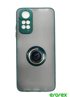 erorex Protective Case Cover For Redmi Note 11 With Magnetic Ring Holder Green  - Image 1