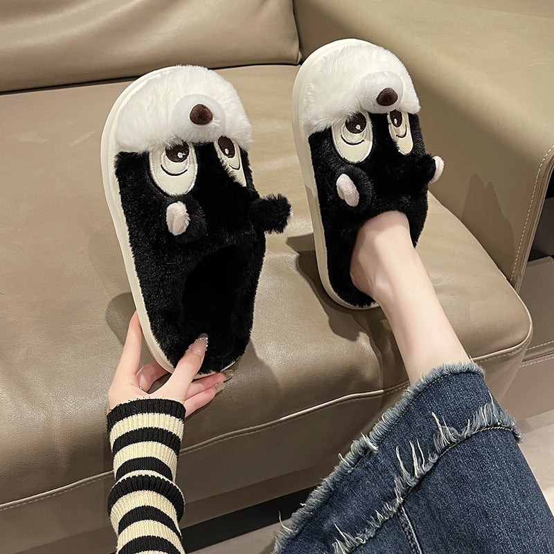 Winter New Cartoon Squirrel Cotton Slippers Home Cotton Slippers Student Fashion Home Cartoon Cotton Slippers - Image 3
