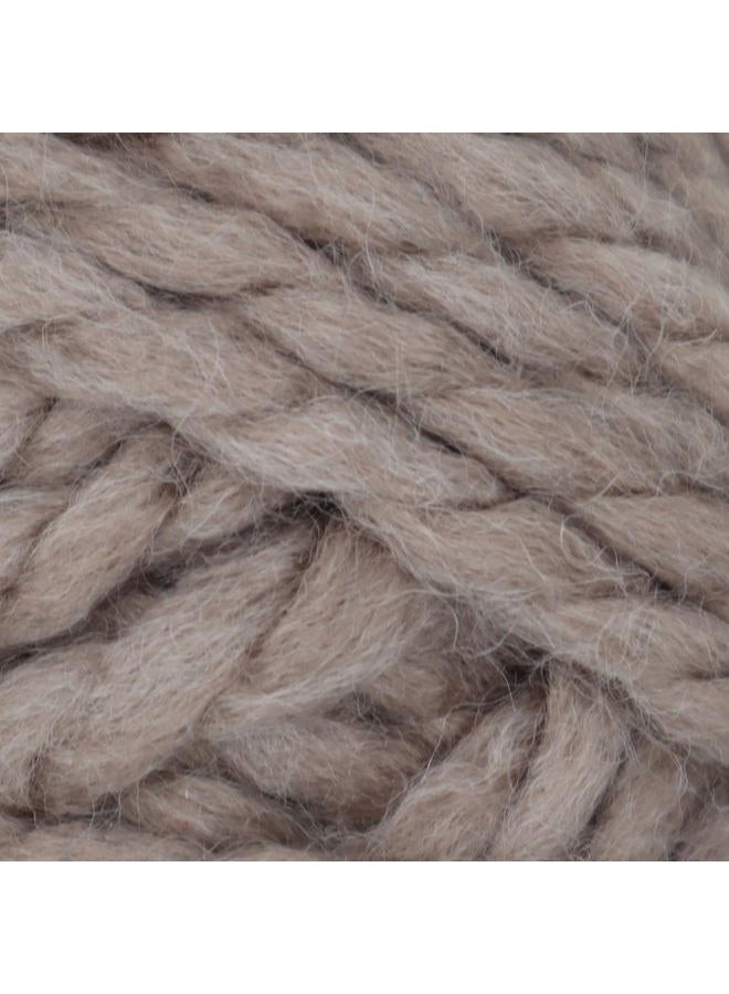 Estako Cozy Thick & Quick Yarn 20% Wool 80% Acrylic Soft Super Bulky Weight #6 Knitting and Crocheting Yarn 3.52 oz (100gr) 65 yds (60 m) (57036-Mink) - Image 2