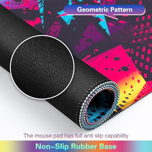 Ant Esports Sneakerz Unique Mouse Pad Gaming Mouse Pad Extended Mouse Mat for Mouse Keyboard with Stitched Edges Waterproof Non-Slip Base Mousepads for Office Home Shop Gaming EXTRA LARGE_Multi Colour - Image 3