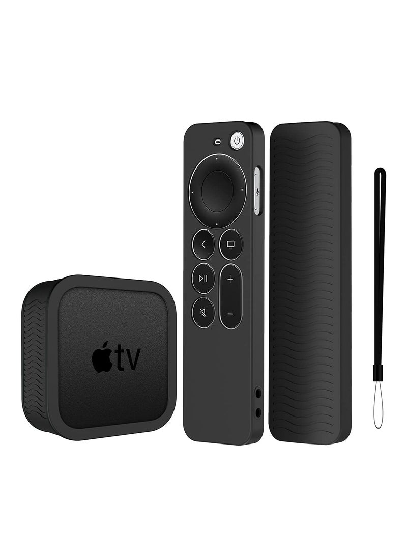 KASTWAVE Silicone Case for Apple TV 4K Siri Remote 2021 with Silicone TV Box Case for Apple TV 4K 2021 Shock Resistant, Slip Resistant, and Drop Resistant - Image 1
