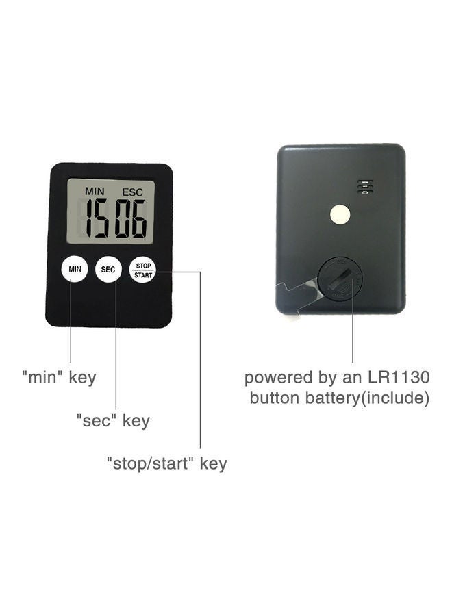 NIBEMINENT Digital Kitchen Cooking Timer Countdown for with Large Number Display 99 Minutes 59 Seconds Setting Red 7.2*1*5.5cm  - Image 5
