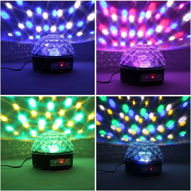 إيه واي تي Powermaster USB Bluetooth Supported Controlled Speaker Half World Disco Ball Colorful Ceiling Lighting