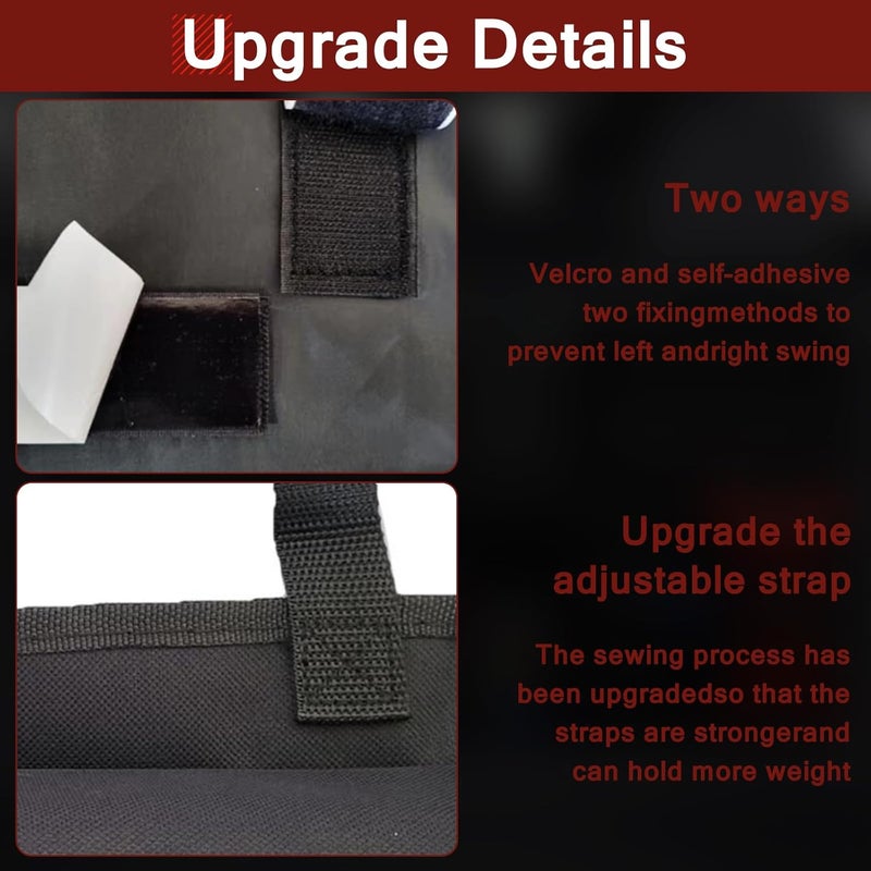 AOPHY Car Trunk Organizer, Large Capacity Backseat Hanging Large Storage with 7 Pockets, Waterproof Collapsible Backseat Hanging Organizer, Cargo Storage Bag for SUV, Truck, MPV - Image 4