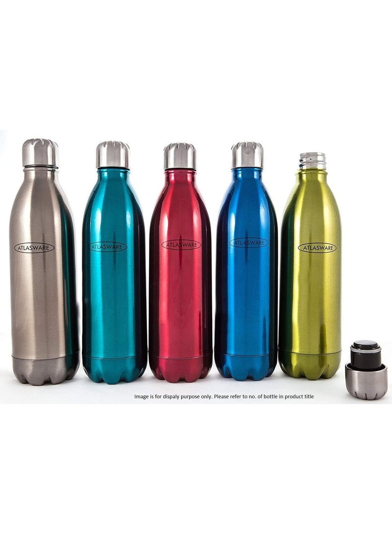 Atlasware Hot and Cold Vacuum Food Grade Stainless Steel Water Bottle (1000ml,) - Image 2