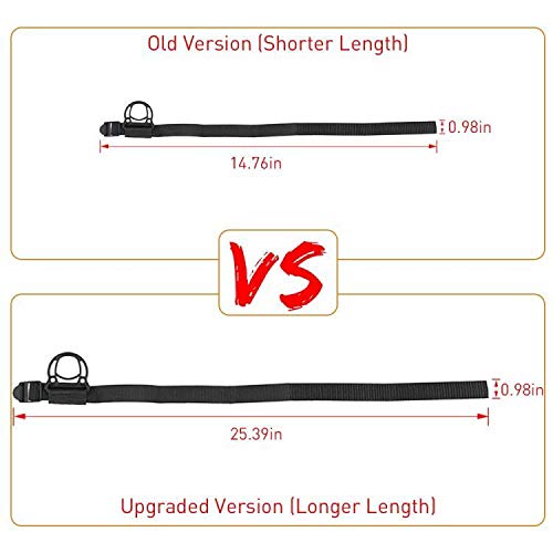 JeCar 2PCS Roll Bar Coat Hanger Clothes Hook for Jeep Wrangler CJ YJ TJ LJ JK JKU JL JLU JT Sports Sahara Freedom Rubicon & Unlimited X 2/4 Door (Black) - Image 2
