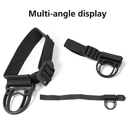 JeCar 2PCS Roll Bar Coat Hanger Clothes Hook for Jeep Wrangler CJ YJ TJ LJ JK JKU JL JLU JT Sports Sahara Freedom Rubicon & Unlimited X 2/4 Door (Black) - Image 3