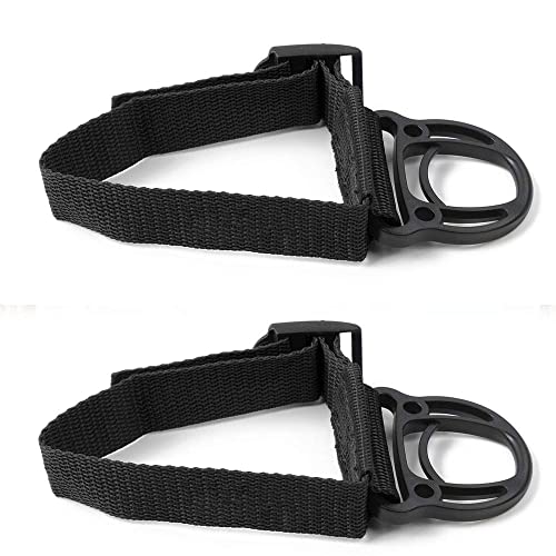 JeCar 2PCS Roll Bar Coat Hanger Clothes Hook for Jeep Wrangler CJ YJ TJ LJ JK JKU JL JLU JT Sports Sahara Freedom Rubicon & Unlimited X 2/4 Door (Black) - Image 1