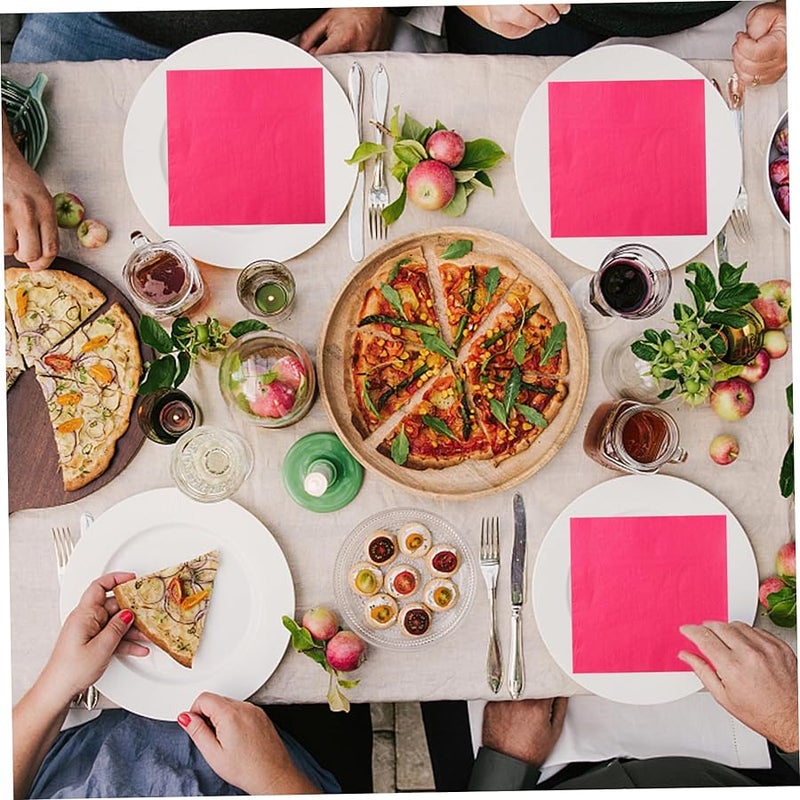 120PCS 2 Ply Cocktail Napkins Disposable Paper 6 Colors 4 9x4 9 Inch For Party Wedding Bar Buffet Birthday Tableware - Image 3