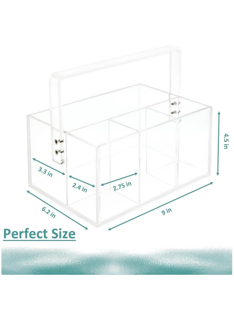 TPGP Organizers Utensil Holder Silverware Caddy Countertop Cutlery for Napkins Flatware Spoon Fork Knife for Picnic Party Plastic Acrylic - Image 2