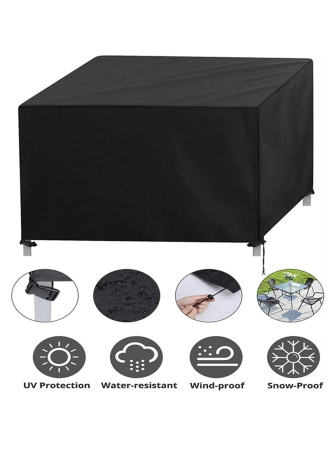 Generic Patio Furniture Cover, Outdoor Table Set, Sectional Sofa Cover, Patio Chair Covers，UV Resistant, Waterproof for Outside Furniture Black - Image 1