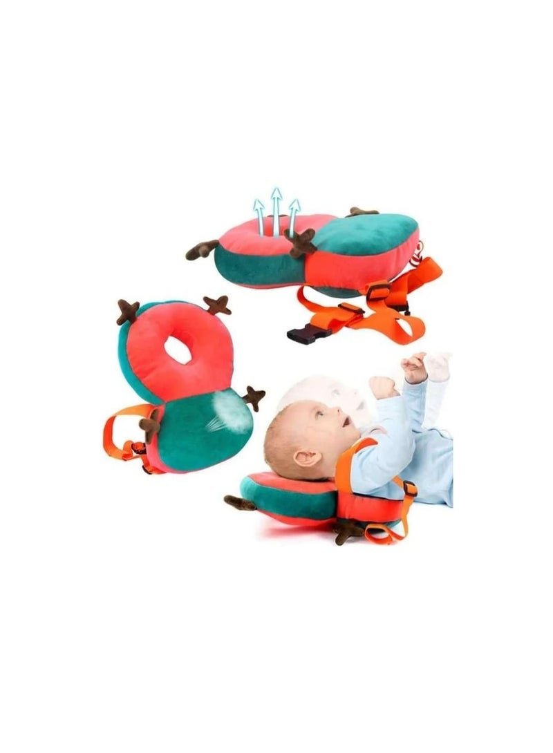 وسادة حماية رأس الأطفال مصممة خصيصًا لحماية طفلك أثناء مراحل الزحف والتعلم. تتميز بتصميم مريح وداعم للرأس، مصنوع من مواد ناعمة وآمنة لتوفير أقصى درجات الراحة - Image 3