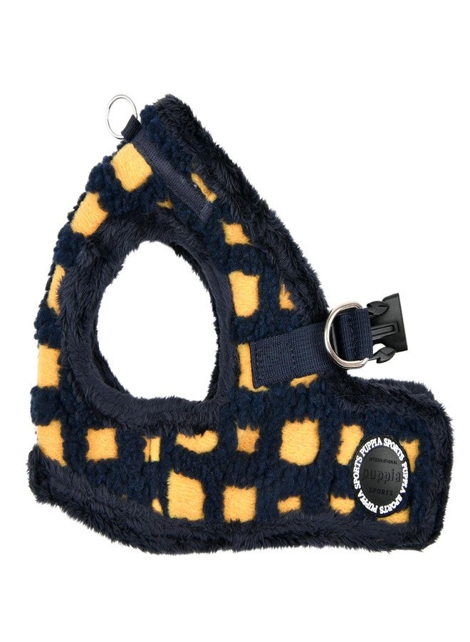 Puppia Stefan Vest Dog Harness Step-in Warm Winter Tumbling Waffle Pattern for Small and Medium Dog, Navy, Small - Image 1