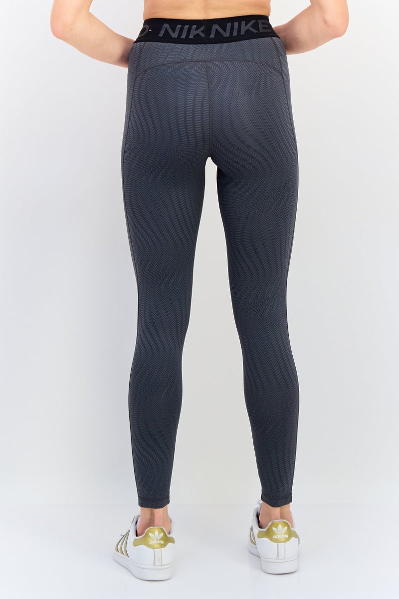Nike Women Sportswear Fit Brand Logo Training Leggings, Grey - Image 4