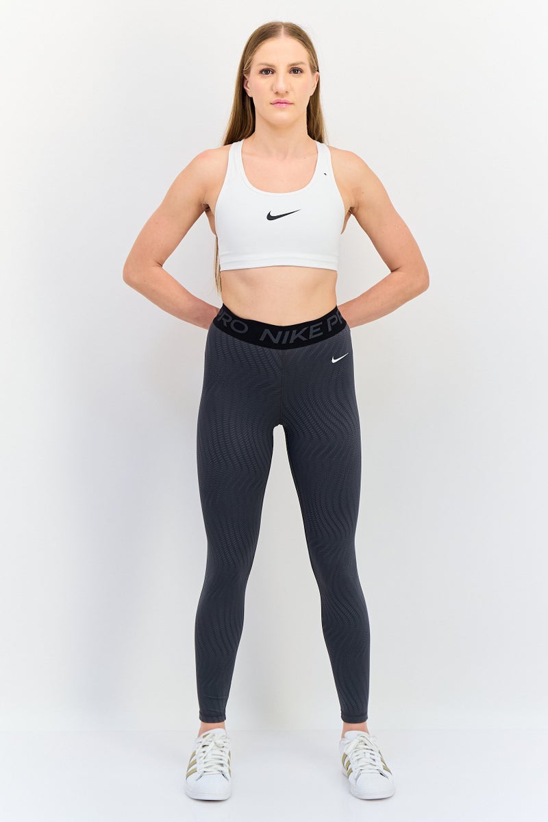 Nike Women Sportswear Fit Brand Logo Training Leggings, Grey - Image 2