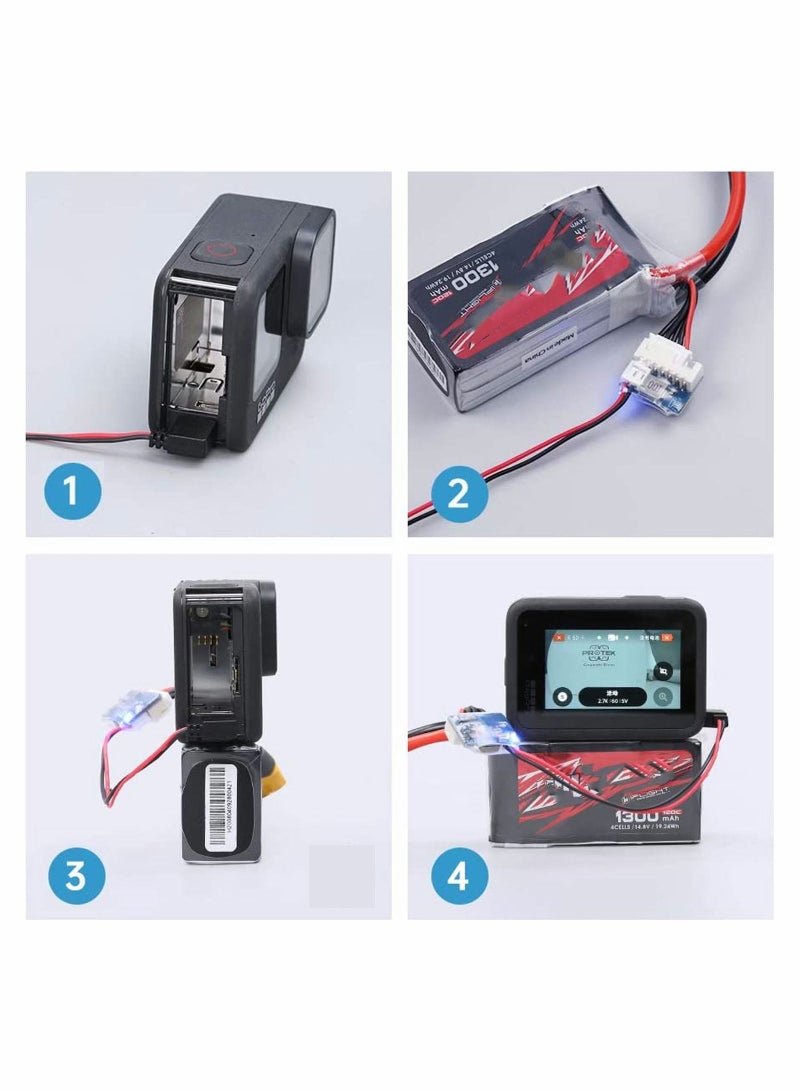 SYOSI 2 Packs Upgraded 90° Type C to 5V Balance Plug Charging Cable for GoPro Hero 6 7 8 9 Used 3 5inch FPV Drone - Image 4