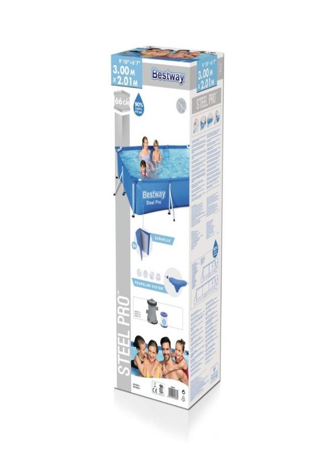 Bestway - Bestway Deluxe Splash Frame ( With Filter Pump) 300X201X66Cm 26-56411 - Image 1