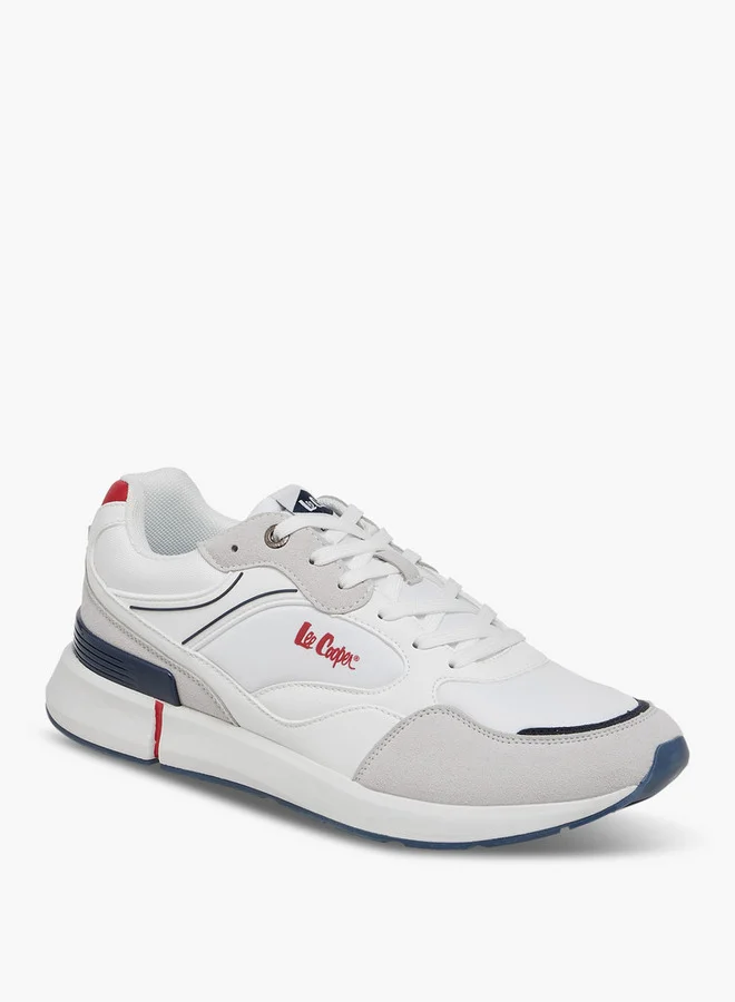 Lee Cooper Men's Logo Print Lace-Up Sneakers