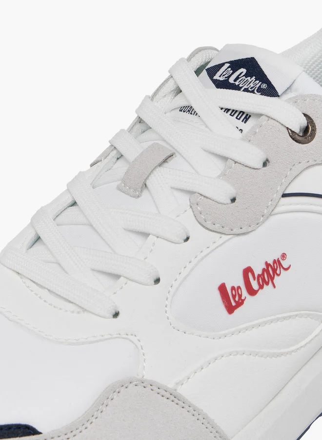 Lee Cooper Men's Logo Print Lace-Up Sneakers