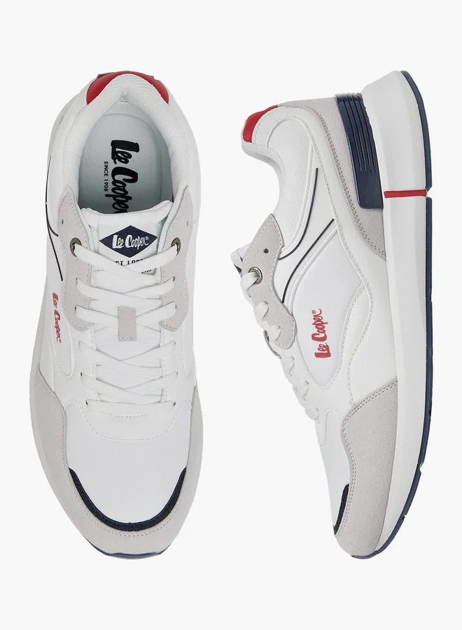 Lee Cooper Men's Logo Print Lace-Up Sneakers