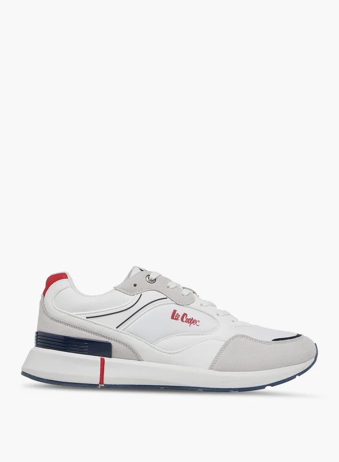 Lee Cooper Men's Logo Print Lace-Up Sneakers