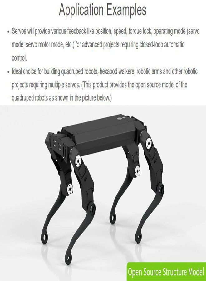 Waveshare 30KG High Torque Serial Bus Servo Motor, 360 Programmable Magnetic Encoder, Two-Way Feedback, Servo/Motor Mode Switchable - Image 3