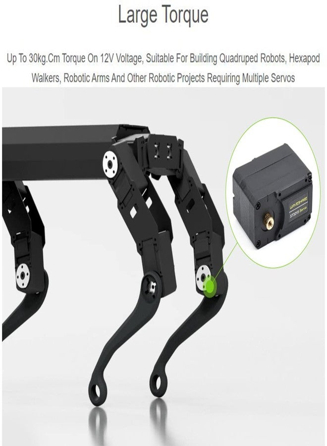 Waveshare 30KG High Torque Serial Bus Servo Motor, 360 Programmable Magnetic Encoder, Two-Way Feedback, Servo/Motor Mode Switchable - Image 5