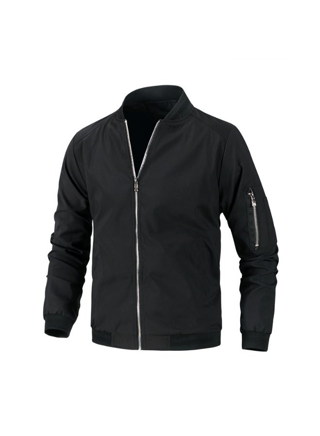 Men’s Slim Fit Lightweight Softshell Bomber Jacket – Casual, Comfortable Sportswear Coat for Active Wear - Image 1