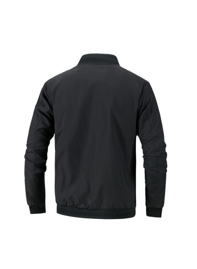 Men’s Slim Fit Lightweight Softshell Bomber Jacket – Casual, Comfortable Sportswear Coat for Active Wear - Image 3