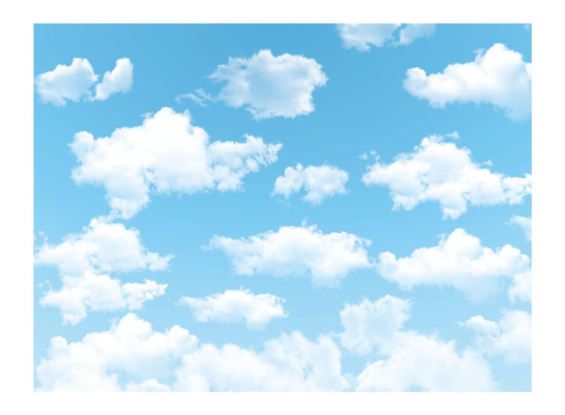 Allenjoy 8x6ft Blue Sky White Cloud Backdrop for Newborn Spring Portrait Photography Pictures Kids Children World Travel Aviator Birthday Party Decor Welcome Baby Shower Photo Shoot Background