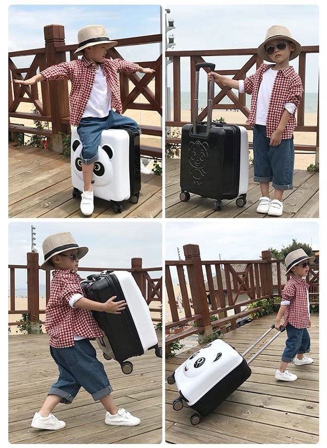 GoldenLike Kids Luggage Children Travel Suitcase 20 Inch Cartoon Rolling Trolley Case with Wheels Children's Carry on Luggage for Boys Girls Travel and School  - Image 5