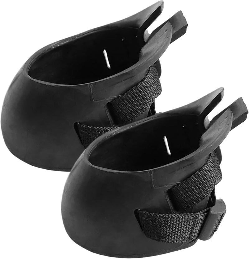 Horse Hoof Boots: 1 Pair Black M Size Rubber Hoof Protection Boots - Therapeutic Wound Care Hoof Boots for Equine Laminitis, Abscess and Nail Injury Management - Image 4