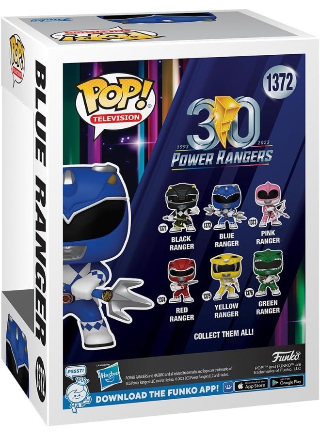 Funko Funko Pop! TV: Mighty Morphin Power Rangers 30th - Blue Ranger - Power Rangers TV - Collectable Vinyl Figure - Gift Idea - Official Merchandise - Toys for Kids & Adults - TV Fans  - Image 3