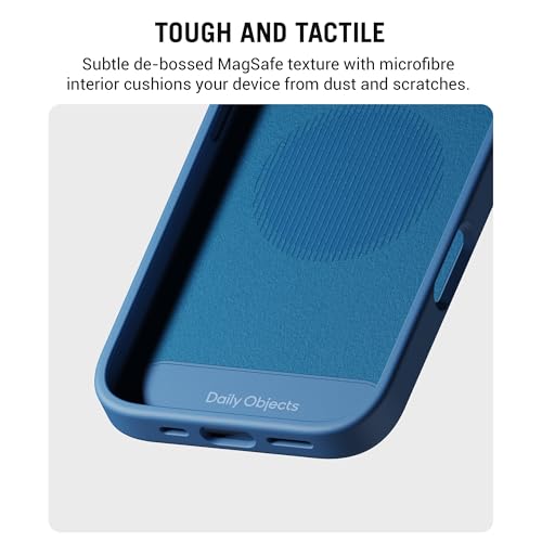DailyObjects iPhone 16 Stack Classic Magnetic Case Cover | Compatible with Magsafe | Camera & Body Protection | Shock/Scratch Proof| Dual Hybrid Protection | Wireless Charging - Indigo Blue - Image 5
