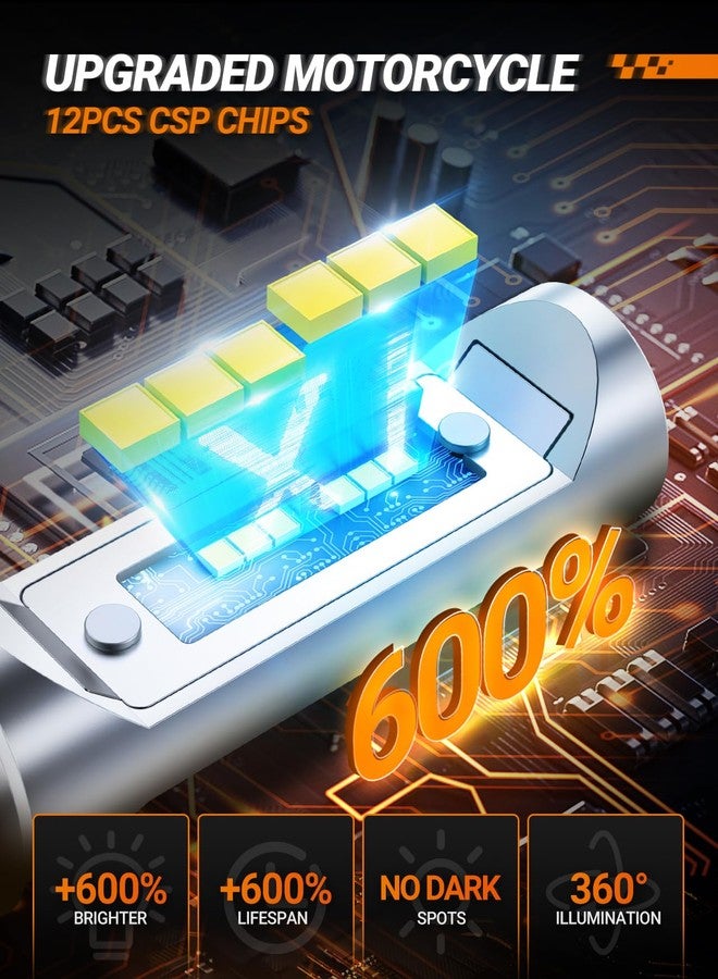 SEALIGHT ATV H4 Motorcycle Bulbs, Design For Powersport and Motorcycle Bike Bulb, 22000LM H4/9003/HB2 Motorbike Bulb, Plug and Play or Fog Lights - 1 Pack - Image 3