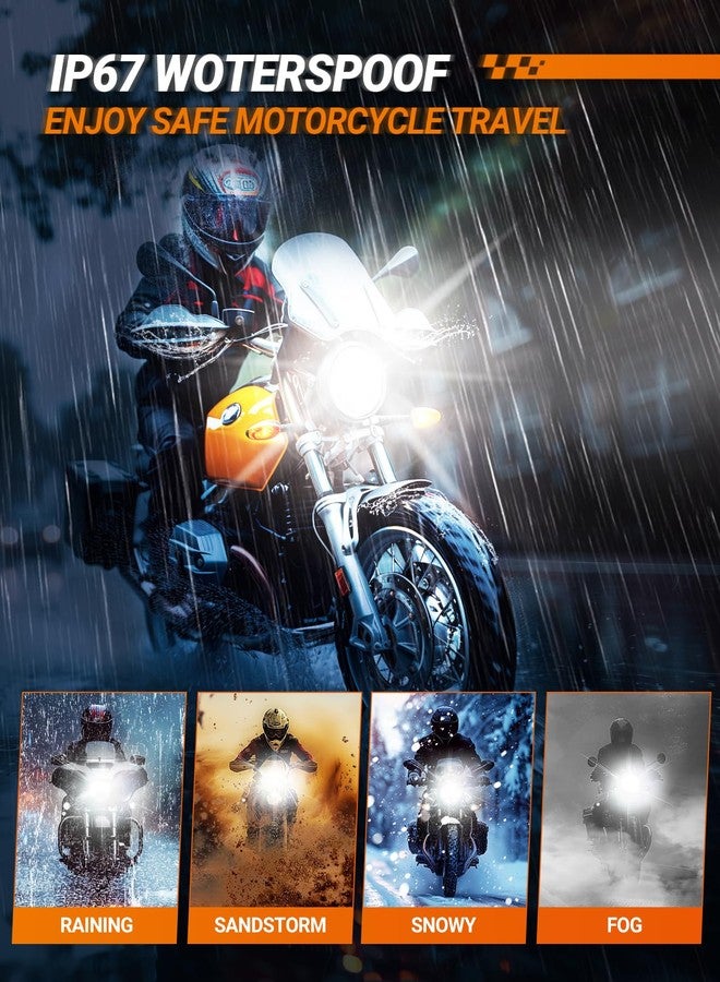 SEALIGHT ATV H4 Motorcycle Bulbs, Design For Powersport and Motorcycle Bike Bulb, 22000LM H4/9003/HB2 Motorbike Bulb, Plug and Play or Fog Lights - 1 Pack - Image 4